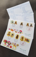 Japan Greeting Autumn 2012 Teddy Bear Toy Gift Mailbox (FDC *odd Shape *unusual - Briefe U. Dokumente
