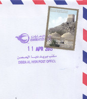 UAE POST OFFICE MARK ON CASTEL AND OLD MOSQUE STAMP - Mosquées & Synagogues