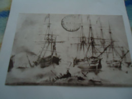 GREECE  MAXIMUM CARDS  MUSEUM HISTORIAL  REGISTERED  1977  NAVARINO   NAVAL BATTLE  SHIPS - Cartes-maximum (CM)