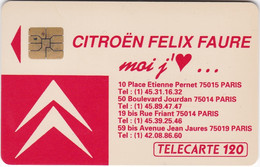 F170-CITROEN PARIS-120u-SO3-08/91 - 1991