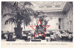NICE.   "CAFE De PARIS".  42-44 Rue Pastorelli. La Grande Salle De Restaurant. - Bar, Alberghi, Ristoranti