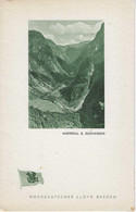 S.S. STUTTGART NORDDEUTSCHER LLOYD BREMEN NORDKAP 1936 MENU NAERODAL B. GUDVANGEN - Menus