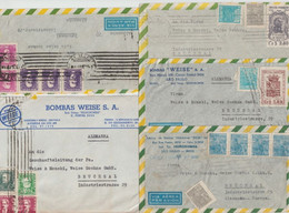 1945/1960 - BRESIL - BEL ENSEMBLE De 11 LETTRES Par AVION => ALLEMAGNE (LA PLUPART => BRUCHSAL) - Briefe U. Dokumente