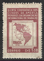 BRESIL. N°511 De 1952. OIT. - OIT