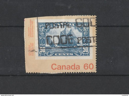 POST CODE CANADA 60 ON SAILING 50 C STAMP POST CODE AND CODE POST MARK - Viñetas De Franqueo - Stic'n'Tic