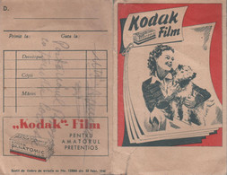 Romania - Kodak Film - Photo Paper Envelope - Advertising - Publicité - Matériel & Accessoires