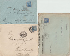 1911/1920 - BRESIL - BEL ENSEMBLE De 3 LETTRES => ALLEMAGNE - Storia Postale