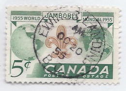 15958) Canada  British Columbia BC Closed Post Office Postmark Cancel 1955 Ewings Landing - Gebruikt