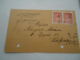 GREECE POSTAL STATIONERY   ΠΑΤΡΑ  ΑΘΗΝΑ  1929 IMPRINIME - Postwaardestukken