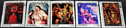 Ecuador,1967, Paintings , CTO-Original Gum, Michel # 1337-1341 - Tableaux