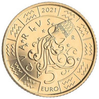 San Marino (Saint Marin) 2021 : 5 Euro Commémorative "Zodiaque - Verseau" (dans Pochette) - DISPO EN FRANCE - San Marino