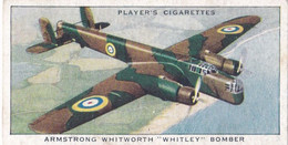 Aircraft Of The Royal Air Force 1938 - 6 Whitley Bomber  - Players Original Cigarette Card - Military - Player's
