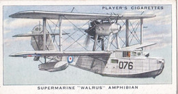 Aircraft Of The Royal Air Force 1938 - 34 Walrus Seaplane  - Players Original Cigarette Card - Military - Player's