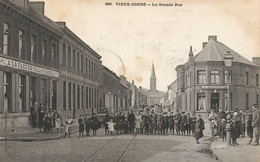 Vieux Condé ( Condé Sur Escaut ) * 1905 * La Grande Rue * A LA PAIX DE VILLA FRANCA * Enfants Villageois - Conde Sur Escaut