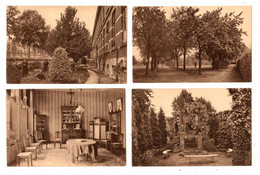 MELSELE - 4 Kaarten - Institut N.D. De Gaverland - 1929 - Spreekkamer + Grot + St Joseph's Hof + Peerelaarslaan - Beveren-Waas