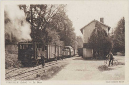 Cpa 38 – VIRIVILLE – La Gare - Viriville