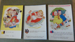 LOT TROIS CARTES POSTALES ILLUSTREES MABEL LUCIE ATTWELL - Attwell, M. L.