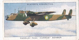 Aircraft Of The Royal Air Force 1938 - 16 Handley Page Bomber  - Players Original Cigarette Card - Military - Player's