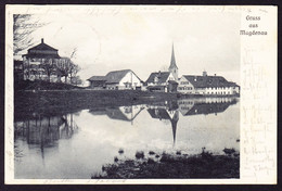 1906 Stempel Wolfertswil Auf AK: Gruss Aus Magdenau - Wil