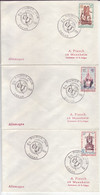 SENEGAL     3 FDC Mi.-Nr. 304-06  1965   UIT  ITU - Sénégal (1960-...)