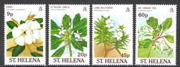 St. Helena Sc# 505-508 MNH 1989 Rare Plants - Saint Helena Island