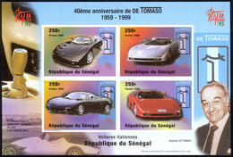 Senegal Sc# 1346 MNH Souvenir Sheet IMPERF (ERROR) 1999 De Tomaso Autos 40th - Sénégal (1960-...)