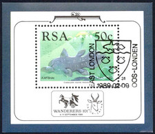 South Africa Sc# 765a FD Cancel Souvenir Sheet 1989 Fish - Oblitérés