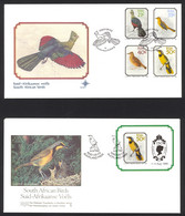South Africa Sc# 789-792 (including Souvenir Sheet) FDC Set/2 1990 Birds - FDC