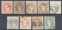 Spain Sc# 159-169 Used 1870 1m-400m Espana - Used Stamps