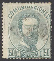 Spain Sc# 186 Used 1872-1873 50c King Amadeo - Gebruikt