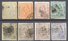 Spain Sc# 191-198 Used 1873 2c-1p Espana - Used Stamps