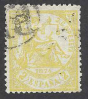 Spain Sc# 201 Used 1874 2c Justice - Used Stamps