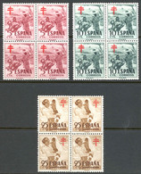 Spain Sc# RA32-RA33 RAC12 MNH Block/4 1951 Tuberculosis - Charity