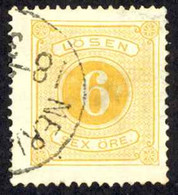 Sweden Sc# J4 Used (a) 1874 6o Postage Due - Impuestos