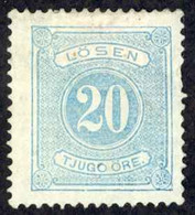 Sweden Sc# J6 Used (a) 1874 20o Postage Due - Taxe