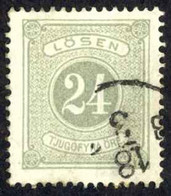 Sweden Sc# J8 Used 1874 24o Gray Postage Due - Portomarken