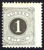 Sweden Sc# J12 Mint (no Gum) 1880 1o Postage Due - Portomarken