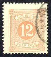 Sweden Sc# J16 Used (a) 1882 12o Postage Due - Taxe