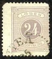 Sweden Sc# J19 Used (a) 1882 24o Gray Lilac Postage Due - Impuestos