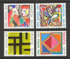 Switzerland Sc# B568-B571 MNH 1991 Art & Culture - Unused Stamps