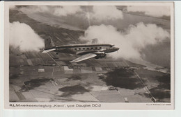 Vintage Rppc KLM K.L.M Royal Dutch Airlines Douglas Dc-2 Named "Kievit" Aircraft - 1919-1938: Entre Guerres