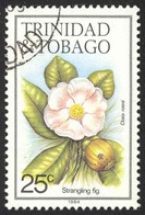Trinidad & Tobago Sc# 396a Used (1984) 25c Flowers - Trinidad & Tobago (1962-...)