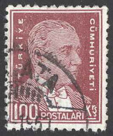 Turkey Sc# 755 Used 1932 100k Mustafa Kemal Pasha - Gebruikt