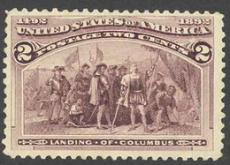 USA Sc# 231 MNH 1893 2c Brown Vio Landing Of Columbus - Unused Stamps