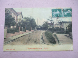 SOISY Sous MONTMORENCY -  STATION - Belle Carte Toilée Et Colorisée - Voyagée En 1912 - TBE - Soisy-sous-Montmorency