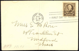 USA Sc# 873 FDC (a) (Tuskegee, MA) 1940 4.7 Booker T. Washington - 1851-1940