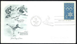 USA Sc# 1146 (Artmaster) FDC (a) (Olympic Valley, CA) 1960 Olympic Winter Games - 1951-1960