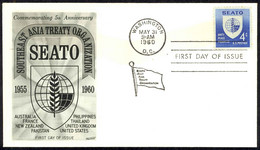 USA Sc# 1151 (Fleetwood) FDC (b) Washington, DC 1960 South -East Asia Treaty - 1951-1960