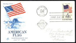 USA Sc# 1153 (ArtCraft) FDC (c) (Honolulu, HI) 1960 7.4 50 Star Flag - 1951-1960
