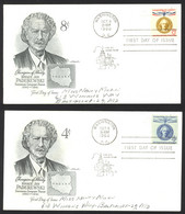 USA Sc# 1159-1160 (Artmaster) FDC (a) Washington, DC 1960 Ignace Jan Paderewski - 1951-1960